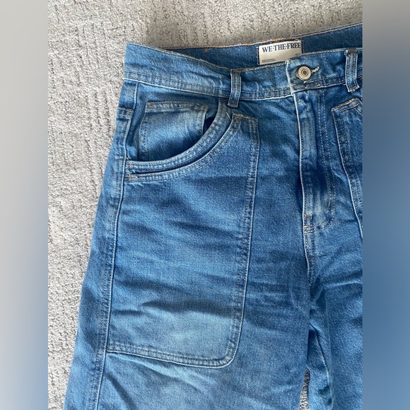 Free People Piper Mid Rise Crop Wide Leg Jean - Picture 4 of 7